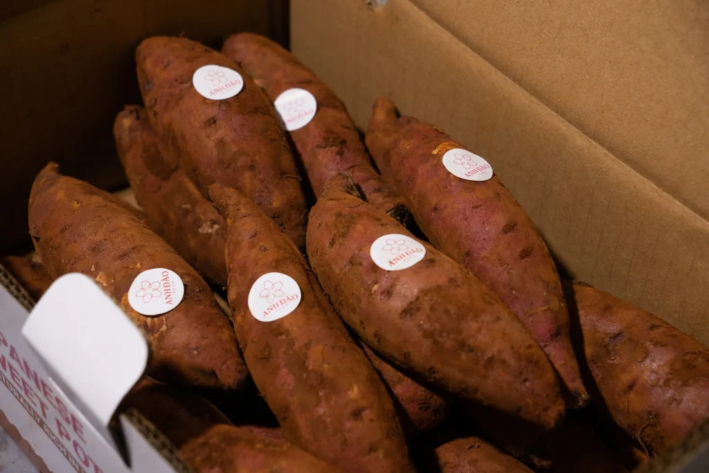 khoai lang mật chuẩn xuất khâtu đóng thùng